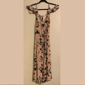 Topshop wrap dress floral